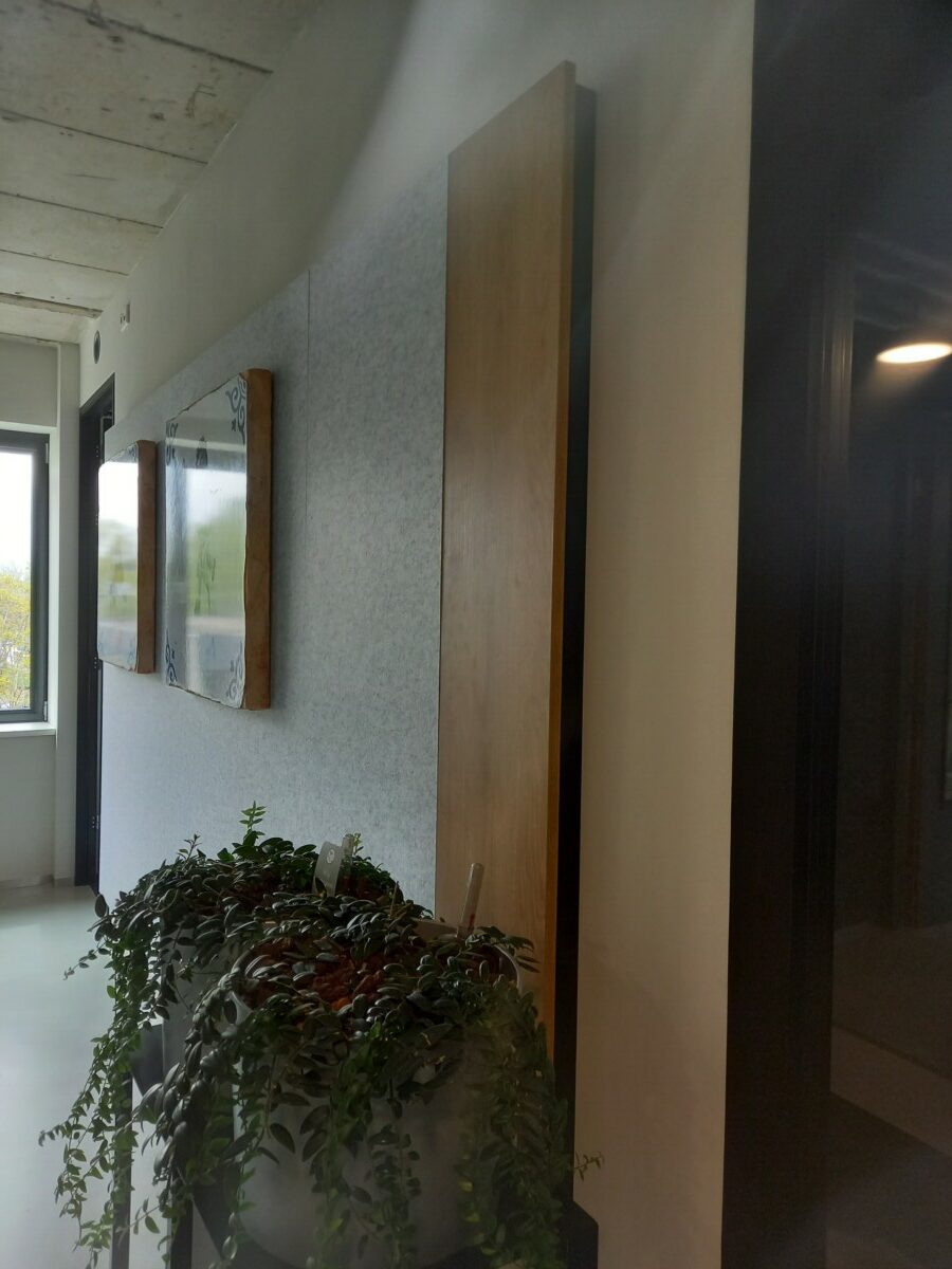 wandbekleding van pet vilt